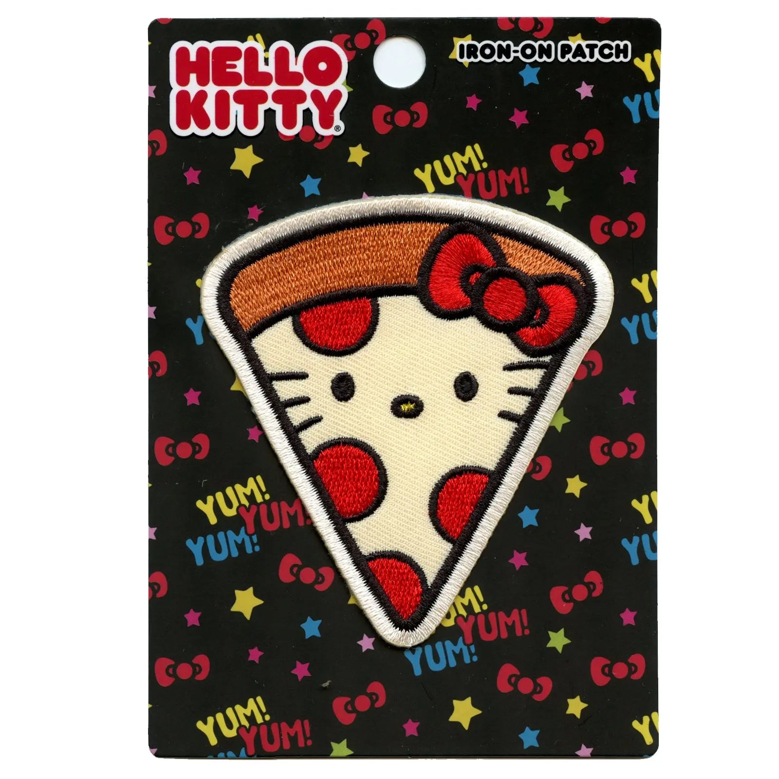 Official Hello Kitty Pizza Embroidered Iron On Patch – Patch Collection